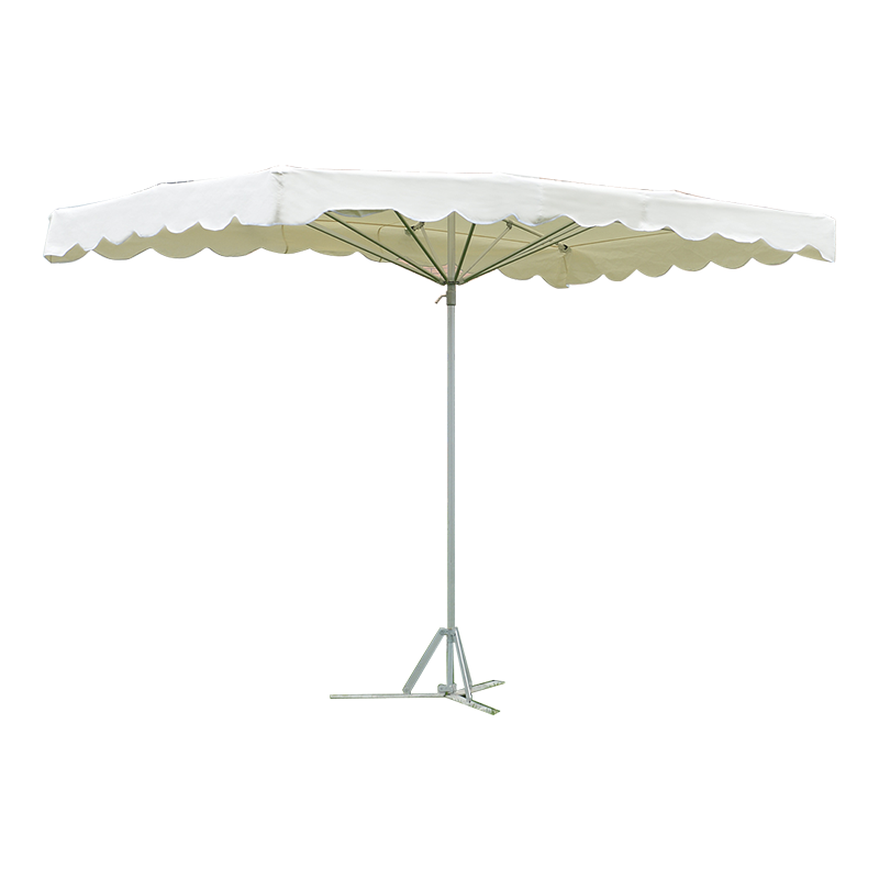 Nigrum rectangulum mensa et Market Patio Umbrella