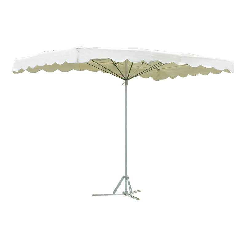 Nigrum rectangulum mensa et Market Patio Umbrella