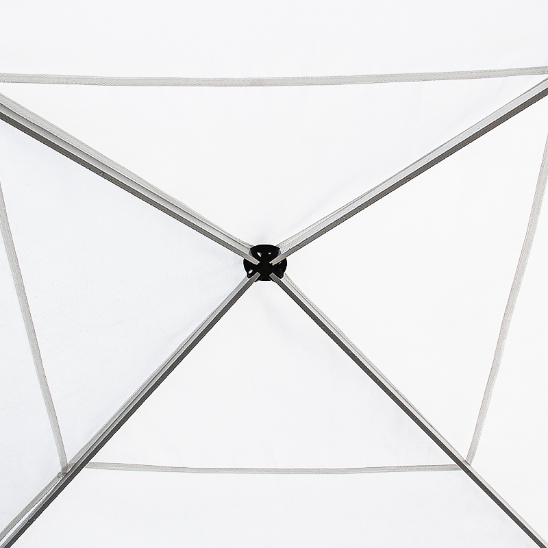 A05-ferro frame nigrum pulveris coating 140g polyester velit folding canopy gazebo