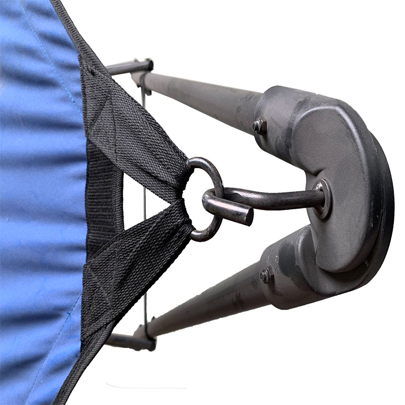 Portable Polding Hammock Classical Castra lectum Steel Frame Stand W / portare Blue Blue