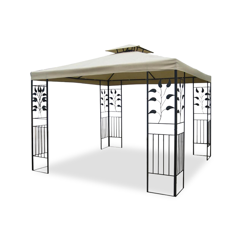 Steel fabricae quadratum velit gazebo cum CULEX Netting