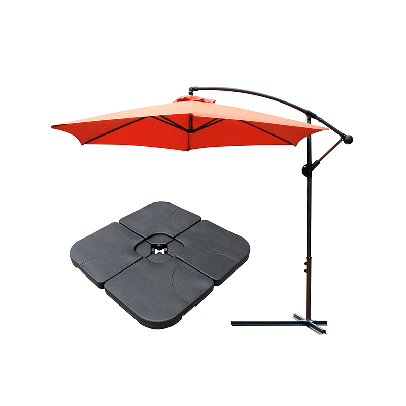 Pap Tentorium umbrella Patio sol umbra Offset Outdoor Market W / Cross Base