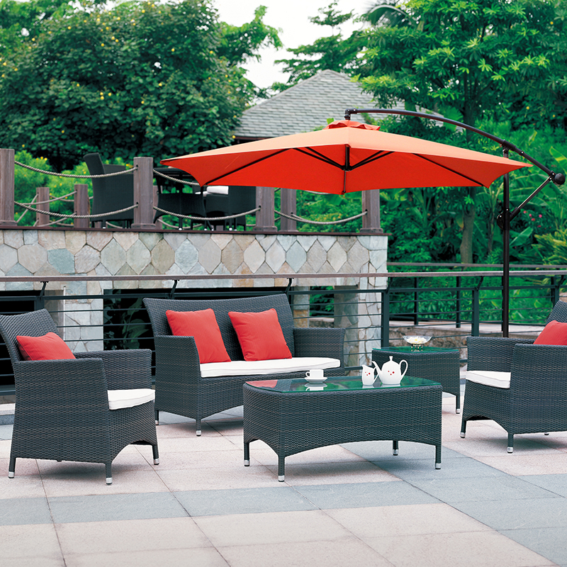 Pap Tentorium umbrella Patio sol umbra Offset Outdoor Market W / Cross Base