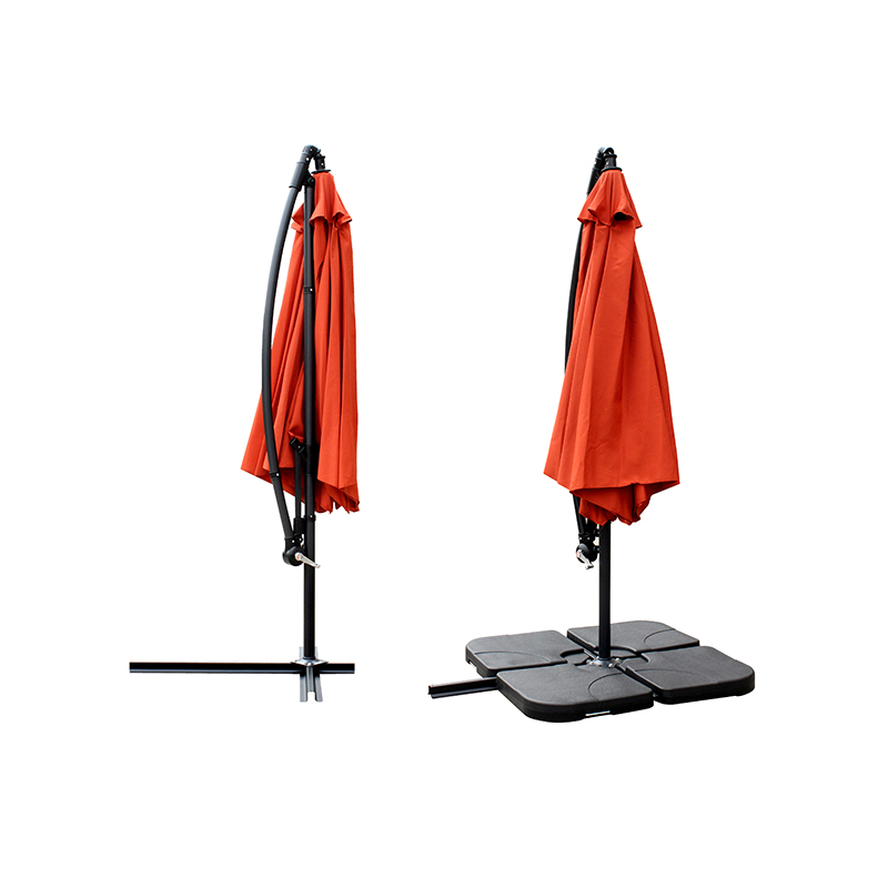 Pap Tentorium umbrella Patio sol umbra Offset Outdoor Market W / Cross Base